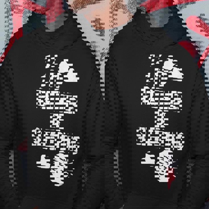 I'd Rather Beleeping leep Quote パーカー 面白い贈り物