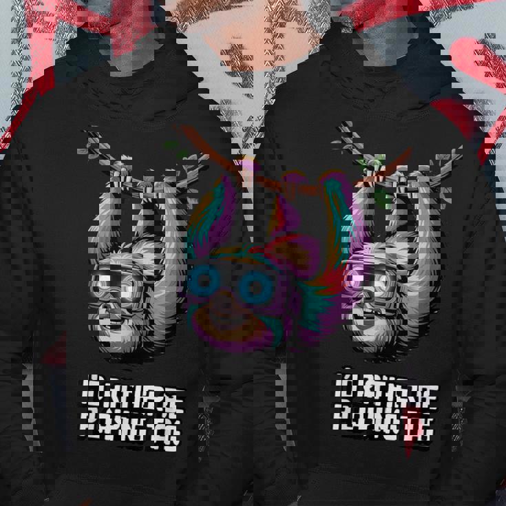 I'd Rather Be Playing Tag パーカー 面白い贈り物