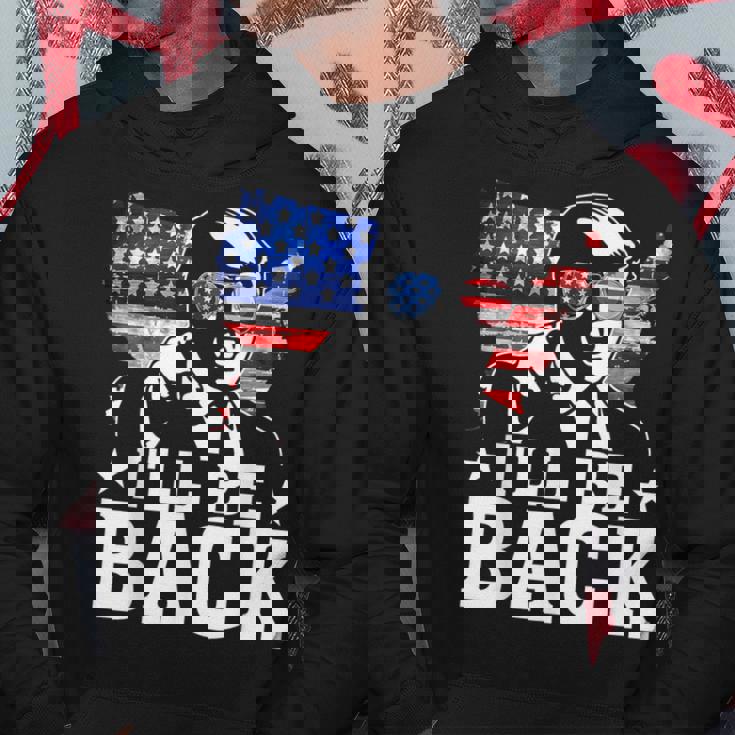 I'll Be Back Trump 2024 アメリカ大統領選挙トランプ パーカー 面白い贈り物