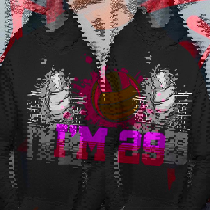 I'm 29Ports バレーボール選手 大人用 29歳の誕生日 パーカー 面白い贈り物