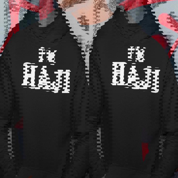 I'm Haji、My Name Is Haji、I Am Haji、パーソナライズ パーカー 面白い贈り物