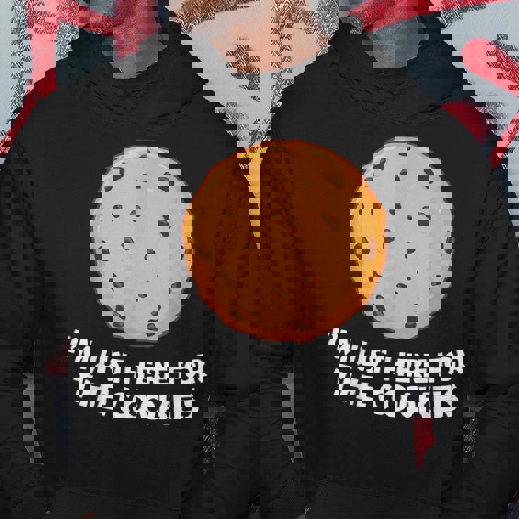 I'm Just Here For The Cookie 面白いチョコレートチップクッキー パーカー 面白い贈り物