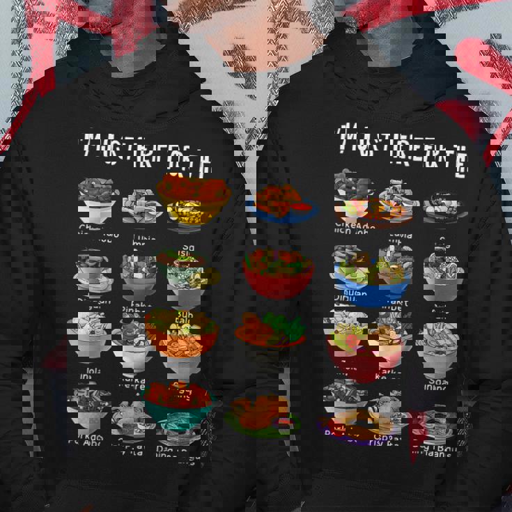 I'm Just Here For The Filipino Food トラディショナルピノイフード パーカー 面白い贈り物