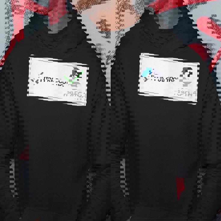 I'm Not A Robot Web Internet Quiz Question パーカー 面白い贈り物