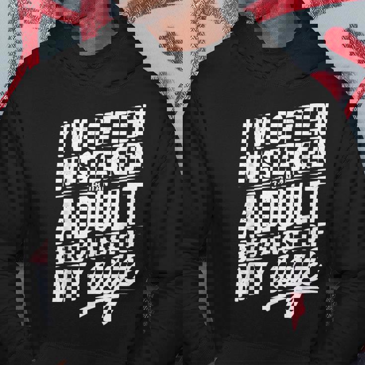 I'm Often Mistaken For An Adult Because Of My Age パーカー 面白い贈り物