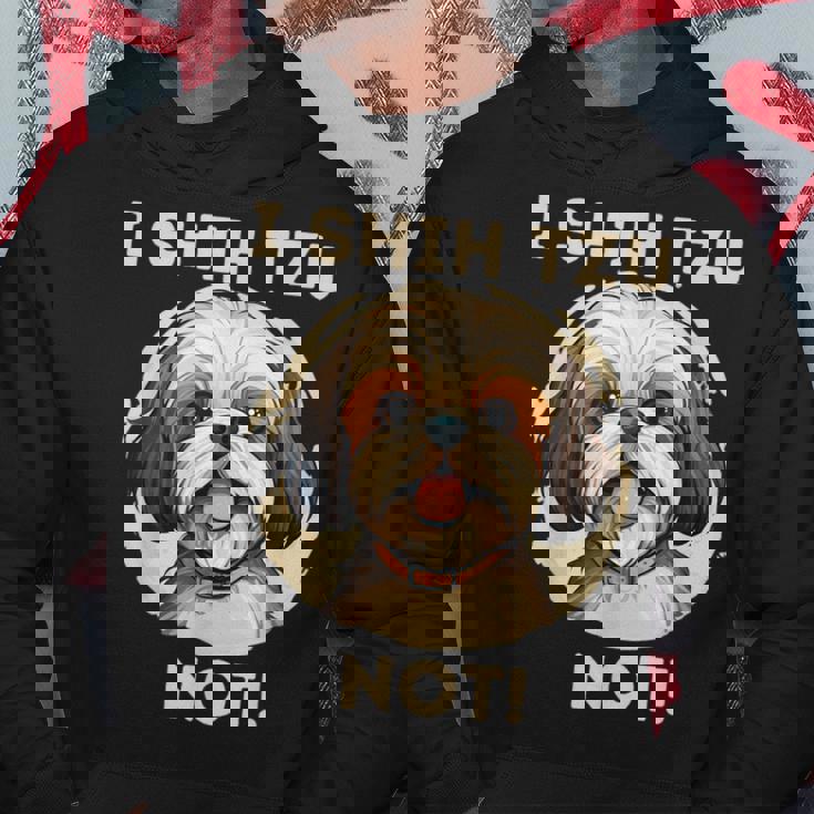 Ihih Tzu Not おもしろシーズー犬 パーカー 面白い贈り物