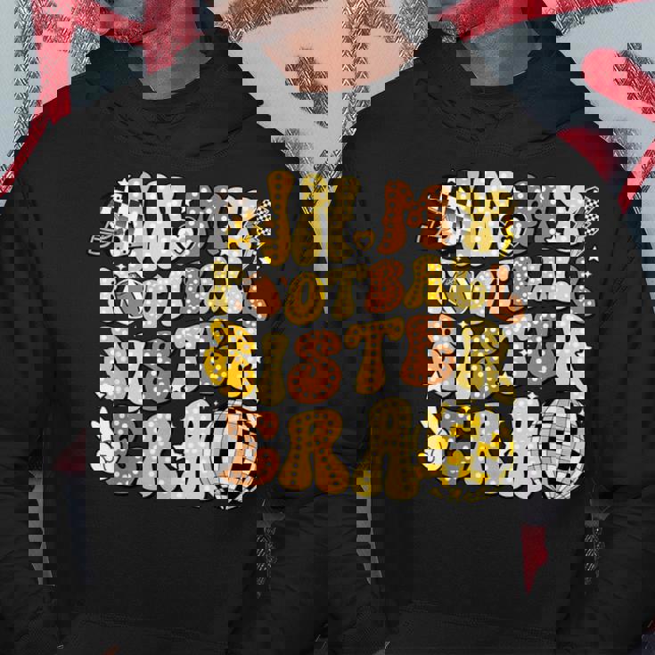 In My Footballister Era アメリカンフットボールヘルメットゲームデー パーカー 面白い贈り物