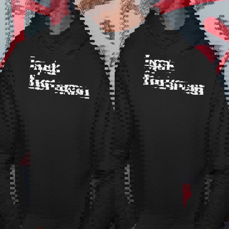 Ipeak Fluentarcasm ユーモアファンのための面白くて機知に富んだグラフィック パーカー 面白い贈り物