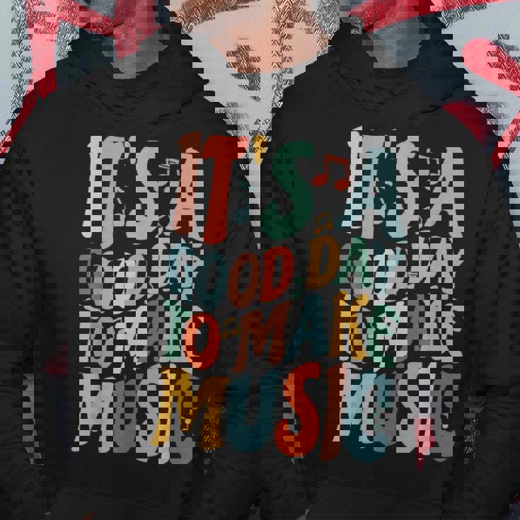 It's A Good Day To Make Music ミュージシャン バンド 音楽教師 パーカー 面白い贈り物