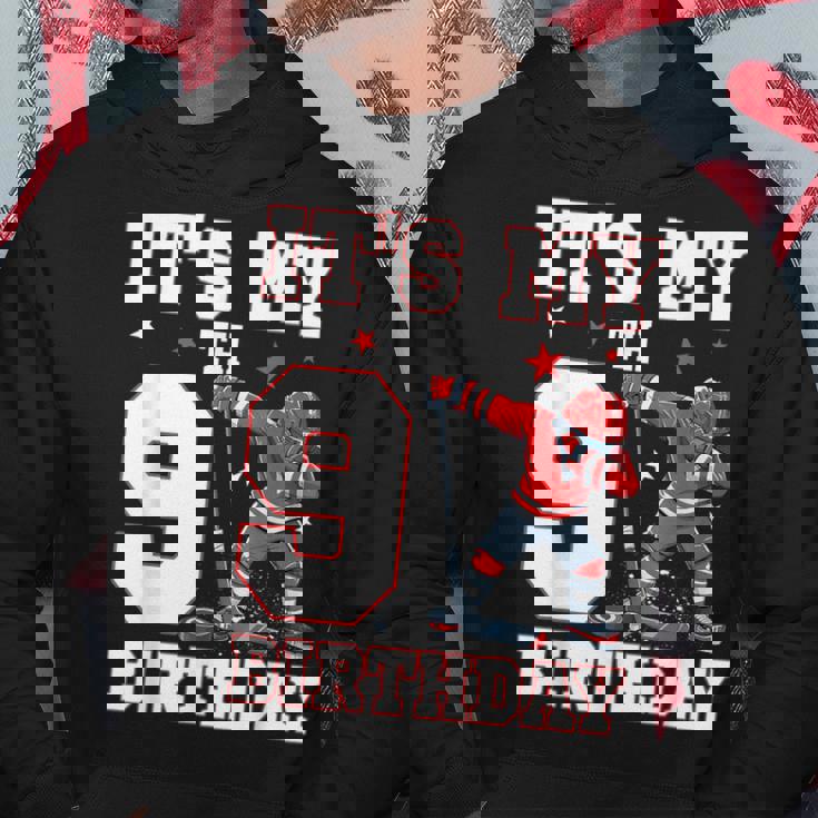 It's My 9Th Birthday 男の子 アイスホッケー ダビング 9歳 パーカー 面白い贈り物