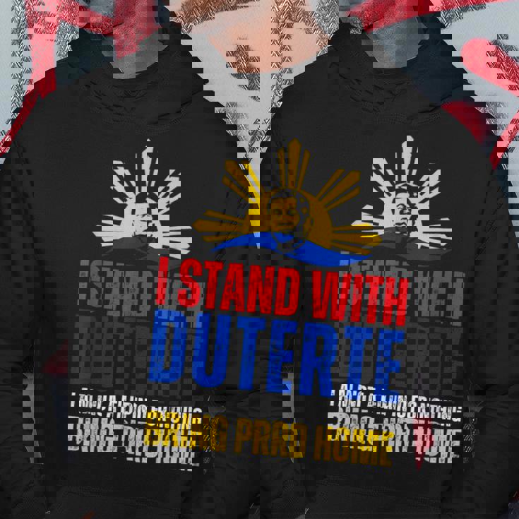 Itand With Digong Duterte Prrd Du30 フィリピン国旗 パーカー 面白い贈り物