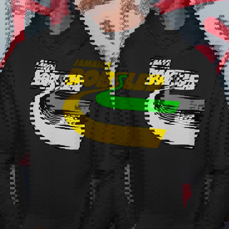 Jamaica Bobsled レトロなボブスレー チーム ジャマイカの国旗 パーカー 面白い贈り物