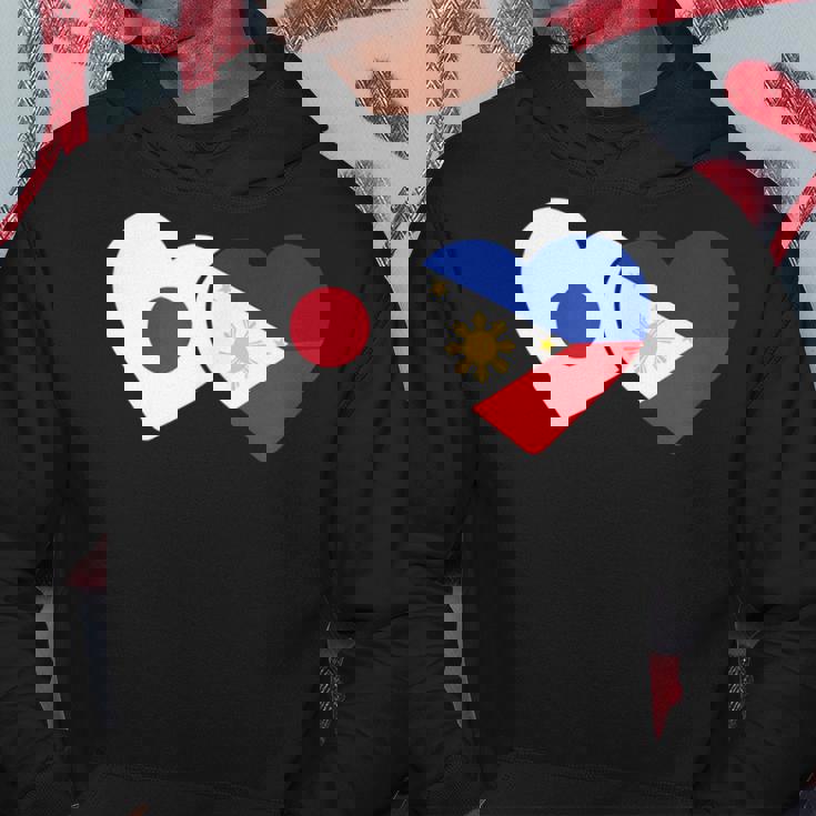Japanese Flag Phillipinesフィリピンの遺産 フィリピンのルーツ 日本の国旗 フィリピンの国旗 パーカー 面白い贈り物