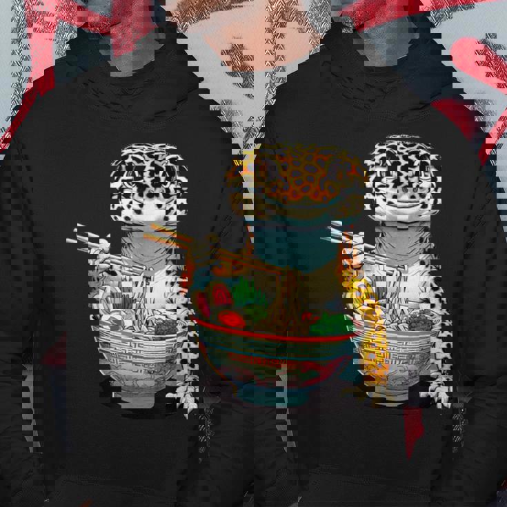 Japanese Kawaii Ramen Reptile Leopard Gecko ヒョウモントカゲモドキ パーカー 面白い贈り物