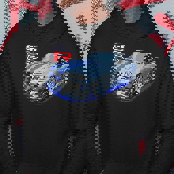 Jdm Car-Spec Kv2 シルバー Bnr34 レース パーカー 面白い贈り物