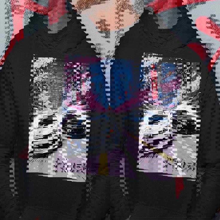 Jdm レースカーズ 東京ストリート ドリフト アニメ風 桜 パーカー 面白い贈り物