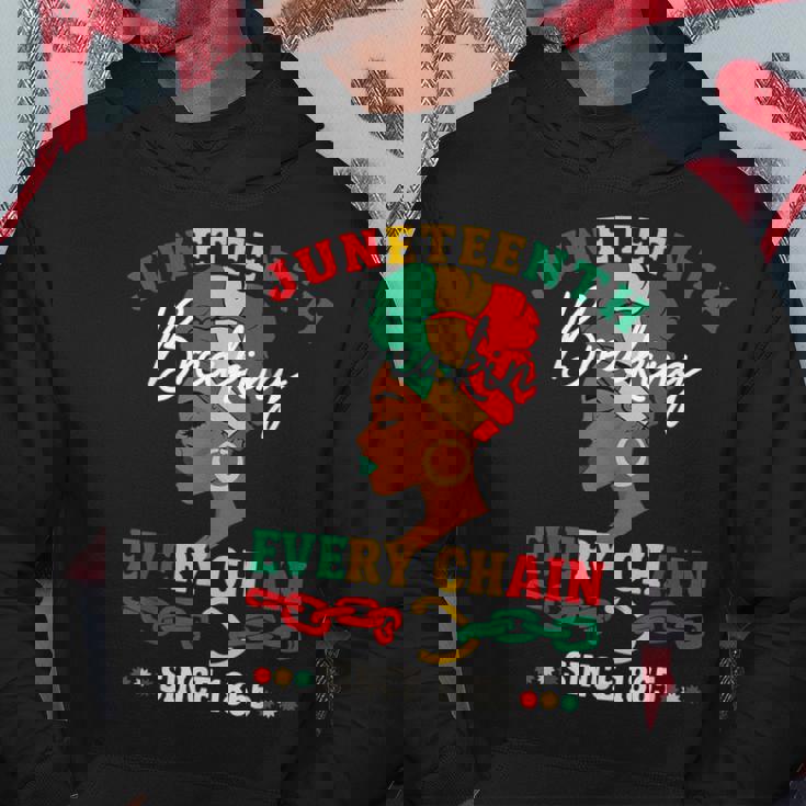 Junenth Breaking Every Chainince 1865 レディース メンズ パーカー 面白い贈り物