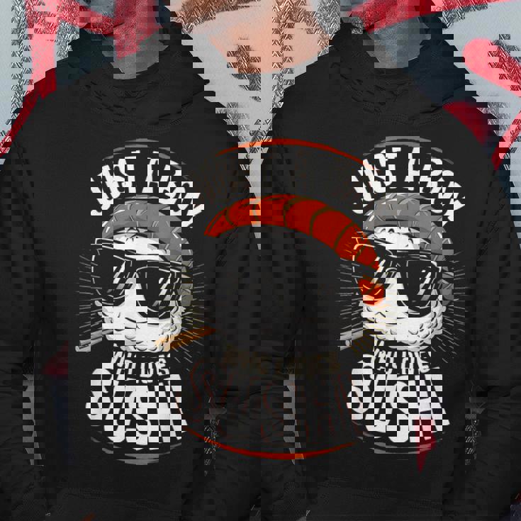 Just A Boy Who Lovesushis ushi Lover キッズ ボーイズ ティーン パーカー 面白い贈り物