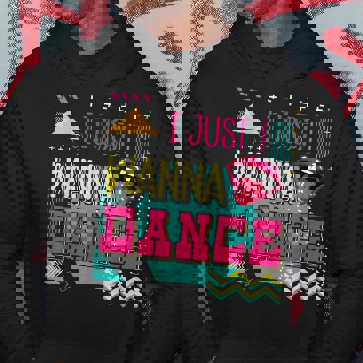 I Just Wanna Dance Lovers ファニーダンシングファン レトロダンサー パーカー 面白い贈り物