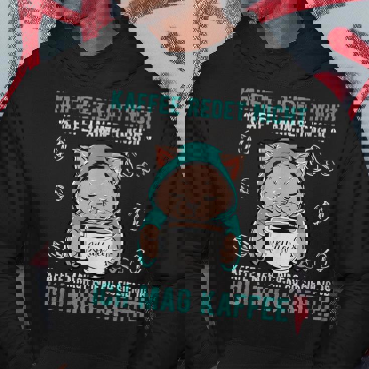 Kaffee Redet Nicht Kaffee Jammert Nicht Cat 諺 パーカー 面白い贈り物