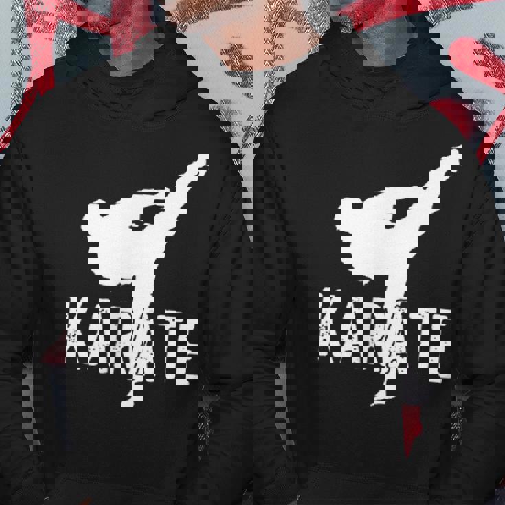 Karate Kick 空手キック松濤館、剛柔和道上地糸東極真流 パーカー 面白い贈り物