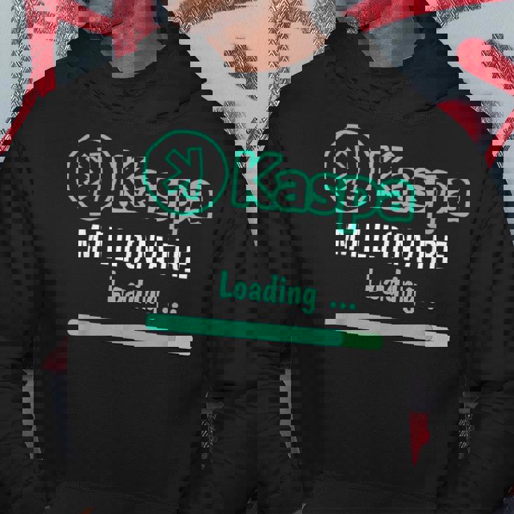 Kaspa 暗号通貨ミリオネア ローディング デジタルブルラン Kaspa Miner パーカー 面白い贈り物