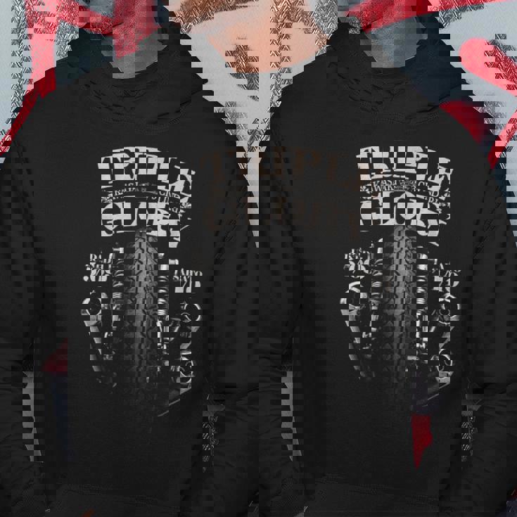 Kawasaki トリプルクラシックバイカーtシャツ パーカー 面白い贈り物