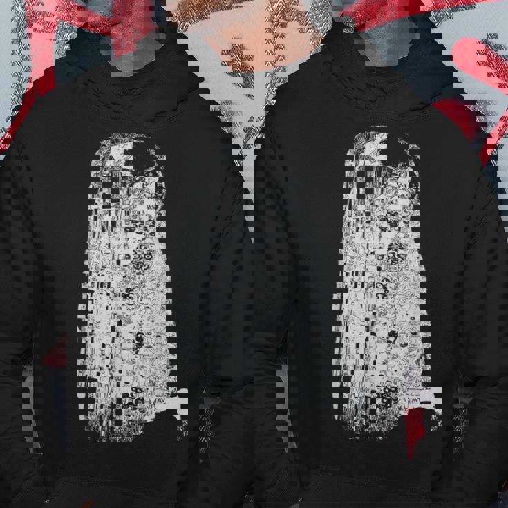 The Kiss グスタフ・クリムト クラシック アールヌーボー グラフィック Freedom パーカー 面白い贈り物