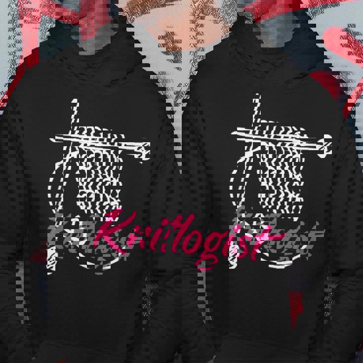 Knitlogist おもしろ編み物 パーカー 面白い贈り物