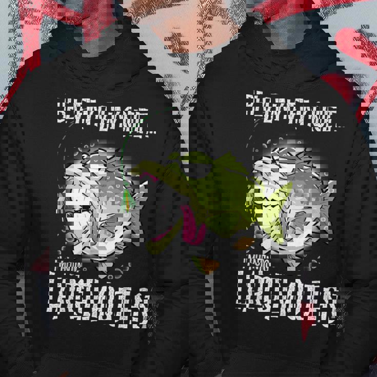 Largemouth Hunter 面白いビッグバス釣りユーモア パーカー 面白い贈り物