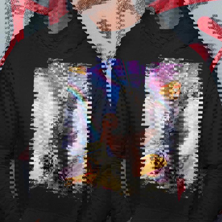 Laser Eyespace モルモット 猫 ナマケモノ 恐竜 パーカー 面白い贈り物