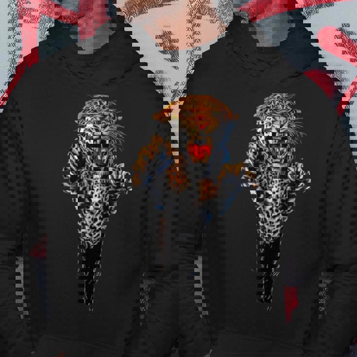 Leaping Tiger。強者だけが生き残る。 パーカー 面白い贈り物