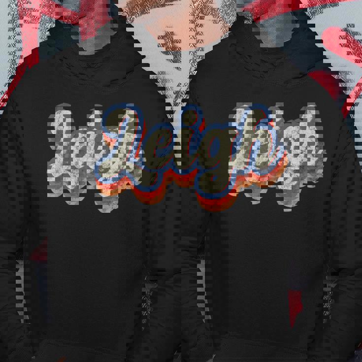 Leigh 名前入りシャツ カスタムレタリング 70年代 パーカー 面白い贈り物