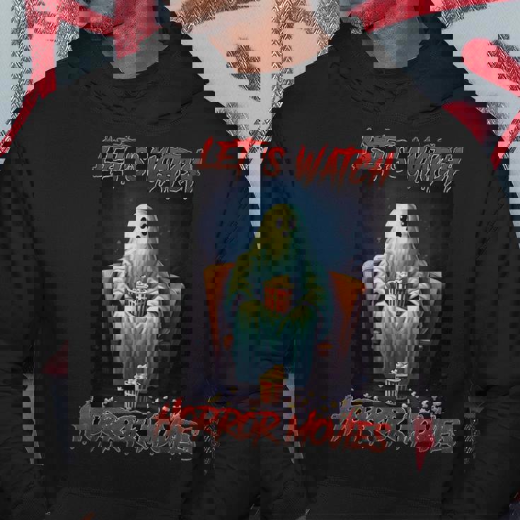 Let's Watch ホラー映画 おもしろハロウィンホラー映画 パーカー 面白い贈り物