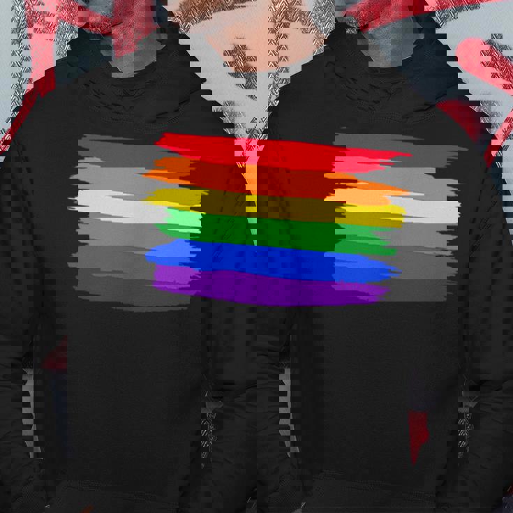 Lgbt ハートにレインボーフラッグ パーカー 面白い贈り物