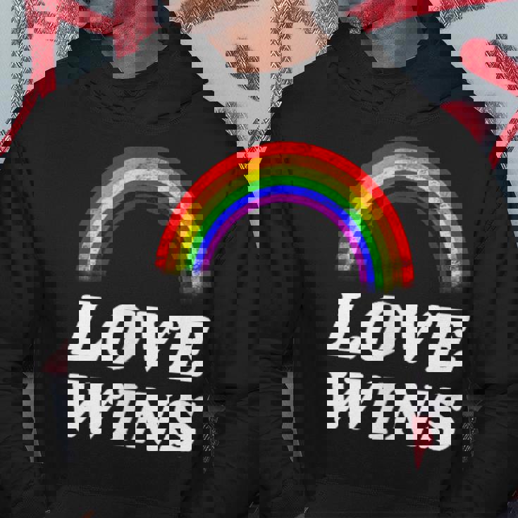 Lgbt フラッグ プライド ポケット レインボー Love Wins パーティー レインボー パーカー 面白い贈り物