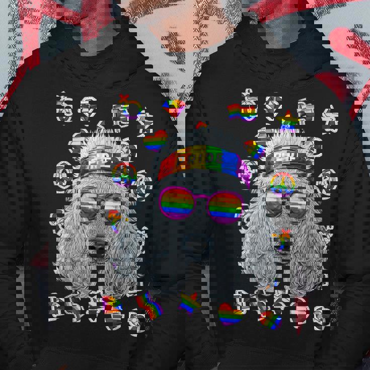 Lgbt プードル ゲイプライド 月 犬 レインボー レズビアン パーカー 面白い贈り物