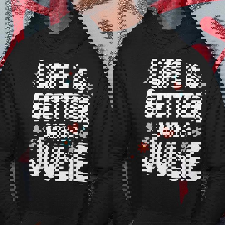 Life Is Better With A Julie 面白い名前 Julie パーカー 面白い贈り物