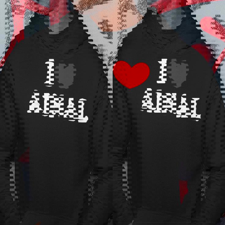 I Love Ainal 私は愛する Ainal パーカー 面白い贈り物