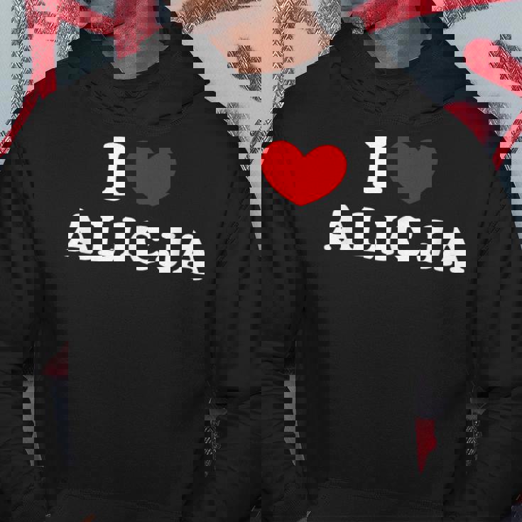 I Love Alicja 私は愛する Alicja パーカー 面白い贈り物