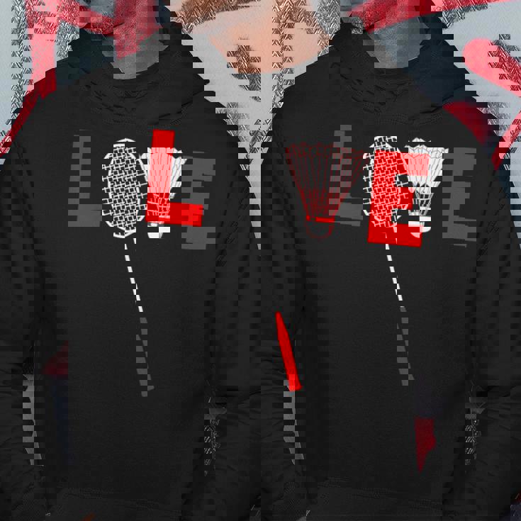 Love Badminton レトロバドミントンラバー パーカー 面白い贈り物