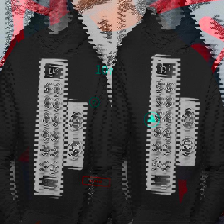 I Love Elevator ギフト かわいいエレベーターボタン メカニッククロージャー パーカー 面白い贈り物