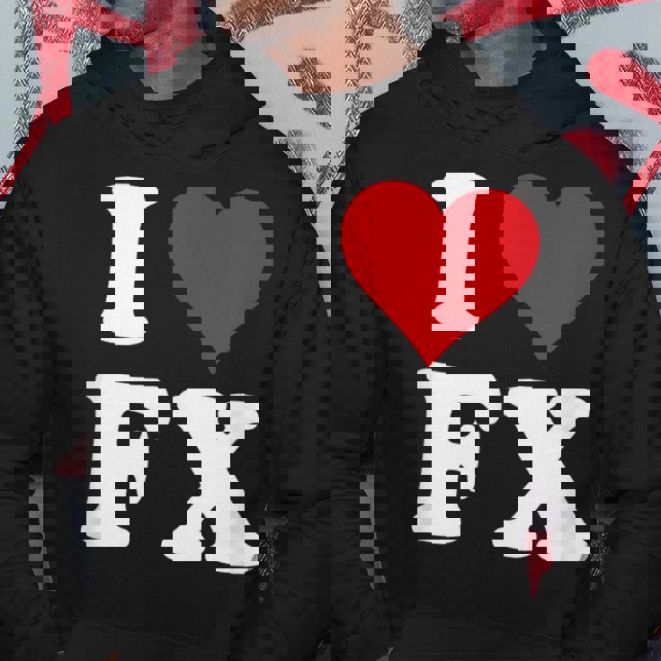I Love Fx イニシャル I Heart FX 名前 F X パーカー 面白い贈り物