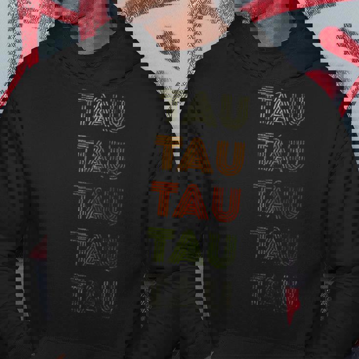 Love Heart Tau グランジ ビンテージスタイル ブラック タウ パーカー 面白い贈り物