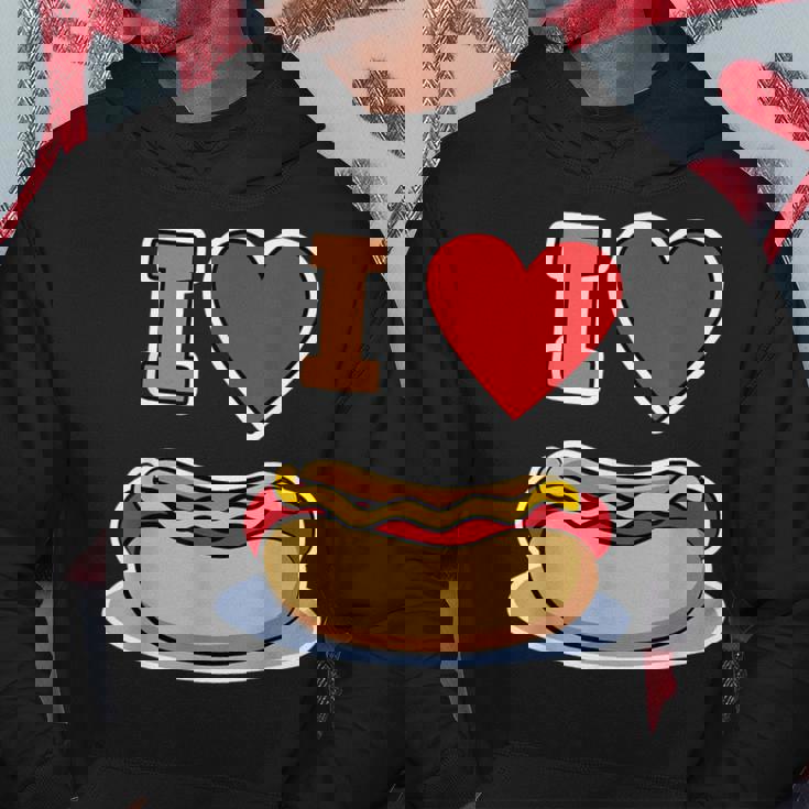 I Love Hot Dog 私はホットドッグを愛している ホットドッグ パーカー 面白い贈り物