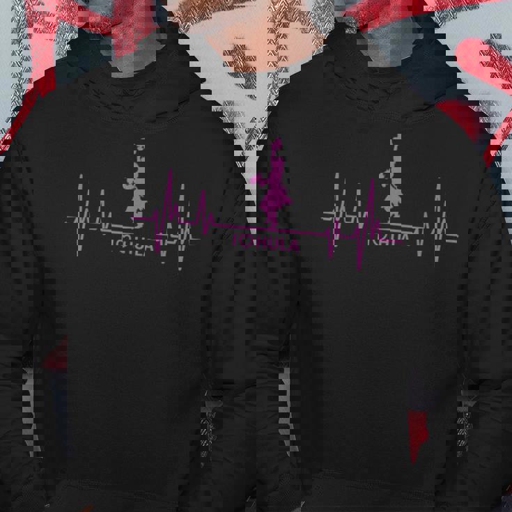 I Love Hula Dance ハワイアンフラダンスガール ファニーハートビート パーカー 面白い贈り物