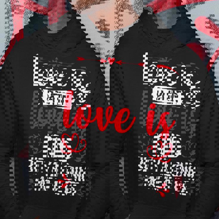 Love Is Patient But Y'all Make Me Lose My Mind Faith パーカー 面白い贈り物