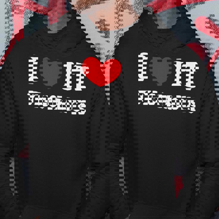 I Love Itigorous 私はそれが元気であるのが大好きです パーカー 面白い贈り物