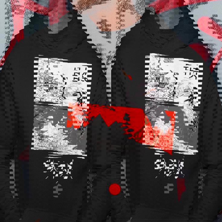 I Love Japan Culture Enjoy Cool Japan Red-Crowned Crane パーカー 面白い贈り物