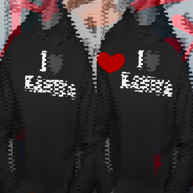 I Love Kaniya 私は愛する Kaniya パーカー 面白い贈り物